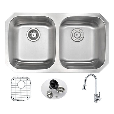 ANZZI MOORE Series KAZ3218-044 Kitchen Sink Kitchen Sink ANZZI